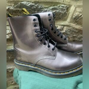 Dr. Martens Silver Combat Boots size 8